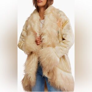 NWT Free People Moon Petals Floral Detail Jacket